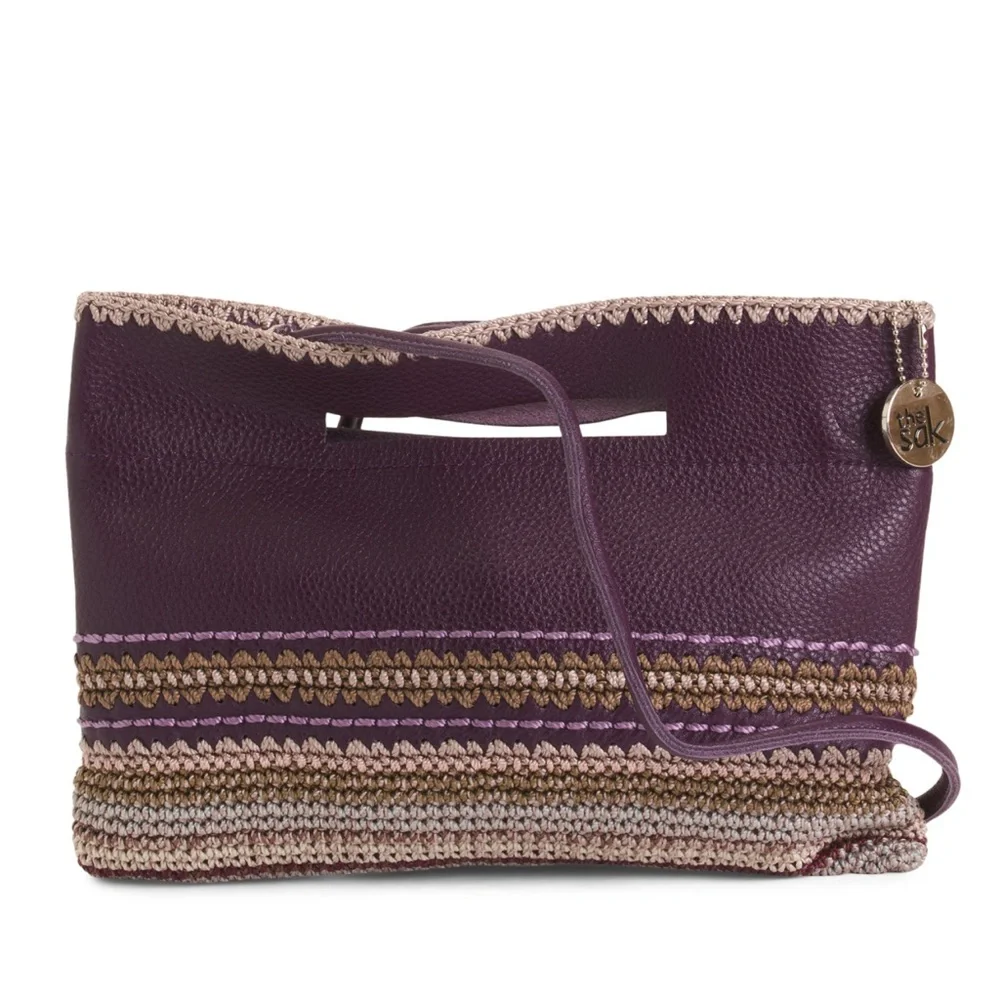 🎉LAST PIECE 🎉 THE SAK Handmade In Bali Leather Crochet Convertible Crossbody‎